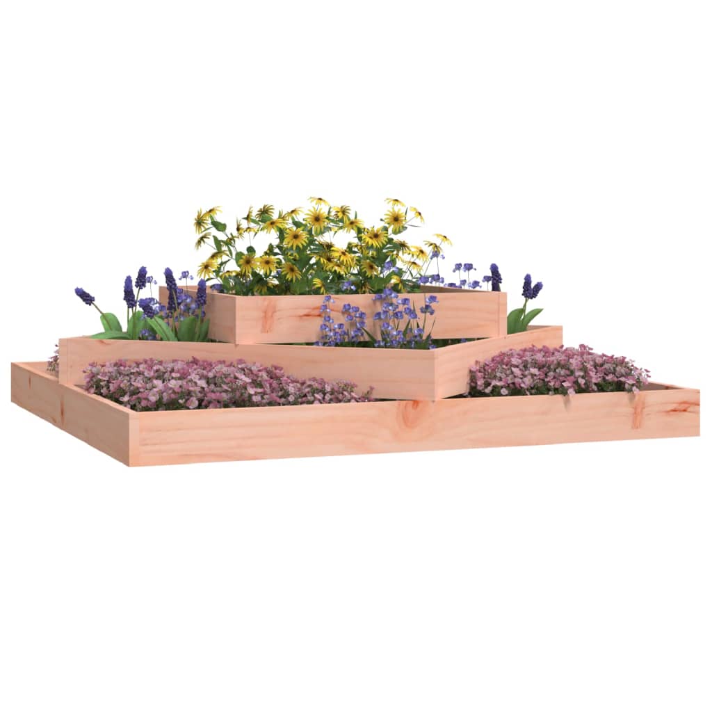 Plantenbak Massief Douglashout 112 x 112 x 27 cm Natuurlijk douglashout