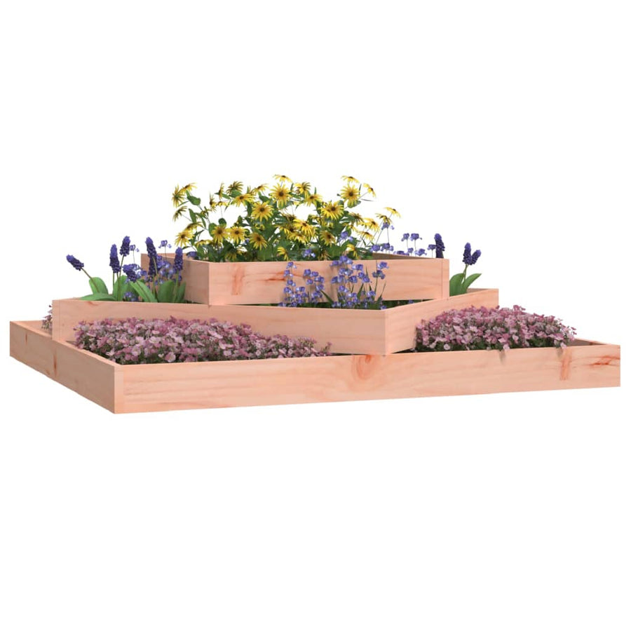 Plantenbak Massief Douglashout 112 x 112 x 27 cm Natuurlijk douglashout