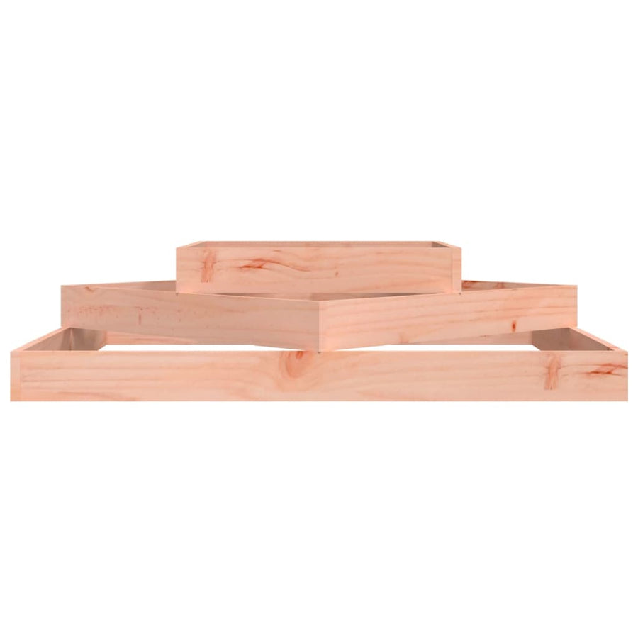 Plantenbak Massief Douglashout 112 x 112 x 27 cm Natuurlijk douglashout