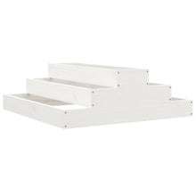 Plantenbak 80X80X27 Cm Massief Grenenhout Wit