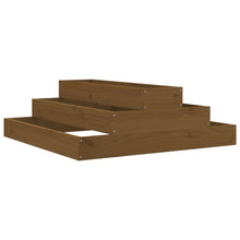 Plantenbak 80X80X27 Cm Massief Grenenhout Honingbruin