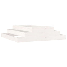 Plantenbak 110X110X27 Cm Massief Grenenhout Wit