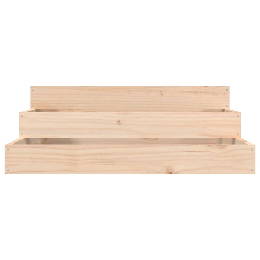 Plantenbak Massief Grenenhout 78 x 78 x 27 cm Natuurlijk grenenhout