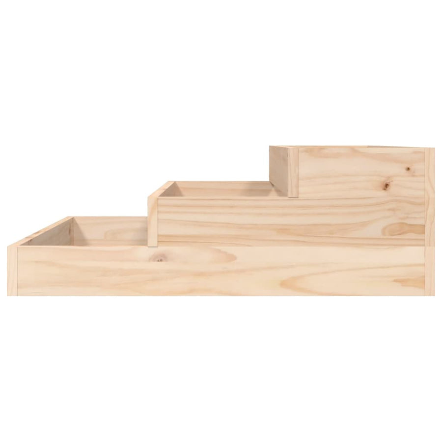Plantenbak Massief Grenenhout 78 x 78 x 27 cm Natuurlijk grenenhout