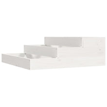 Plantenbak 78X78X27 Cm Massief Grenenhout Wit
