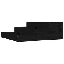 Plantenbak 78X78X27 Cm Massief Grenenhout Zwart