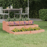 Planter box 78x78x27 cm solid Douglas fir wood
