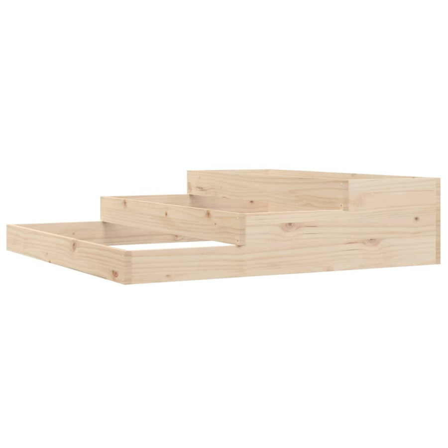 Plantenbak 107X107X27 Cm Massief Grenenhout