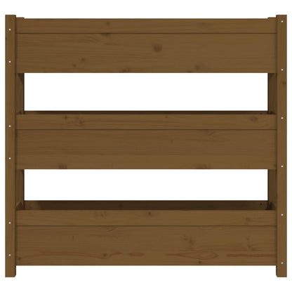 Plantenbak 112X25X104,5 Cm Massief Grenenhout Honingbruin
