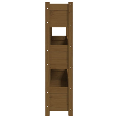Plantenbak 112X25X104,5 Cm Massief Grenenhout Honingbruin