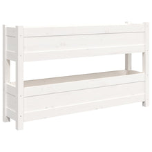 Plantenbak 112X25X66 Cm Massief Grenenhout Wit