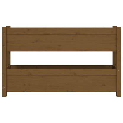 Plantenbak 112X25X66 Cm Massief Grenenhout Honingbruin