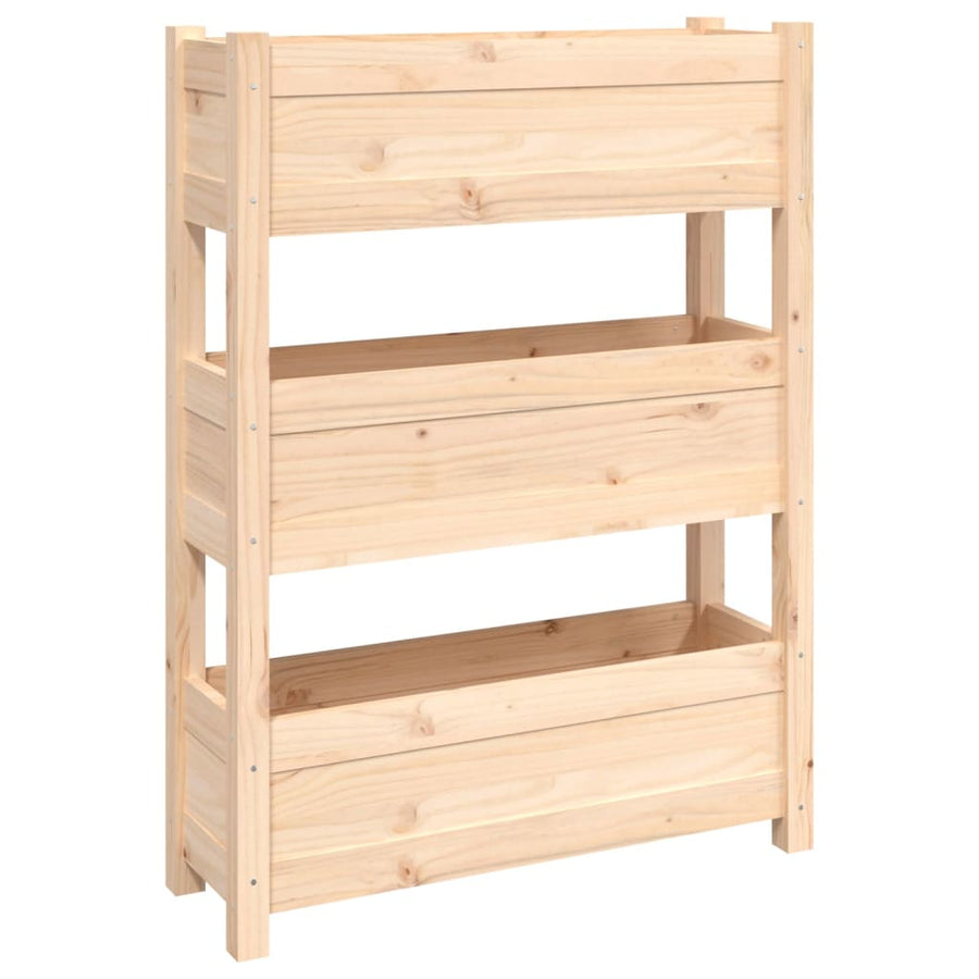 Plantenbak 77X25X104,5 Cm Massief Grenenhout
