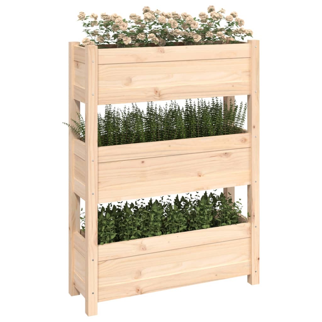 Plantenbak 77X25X104,5 Cm Massief Grenenhout