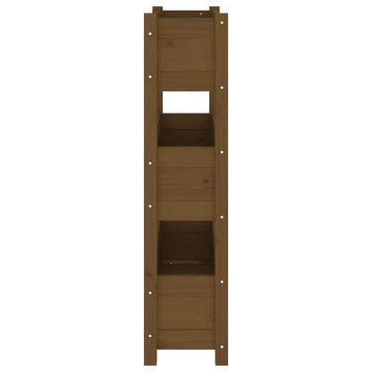 Plantenbak 77X25X104,5 Cm Massief Grenenhout Honingbruin