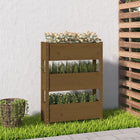 Planter 77x25x104.5 cm solid pine honey brown
