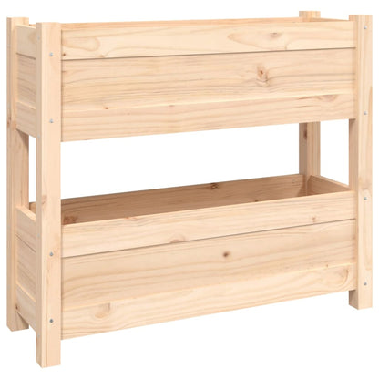 Plantenbak 77X25X66 Cm Massief Grenenhout