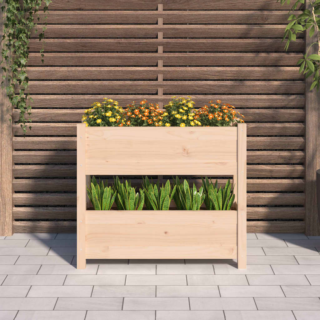 Plantenbak 77X25X66 Cm Massief Grenenhout