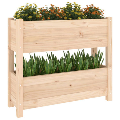 Plantenbak 77X25X66 Cm Massief Grenenhout