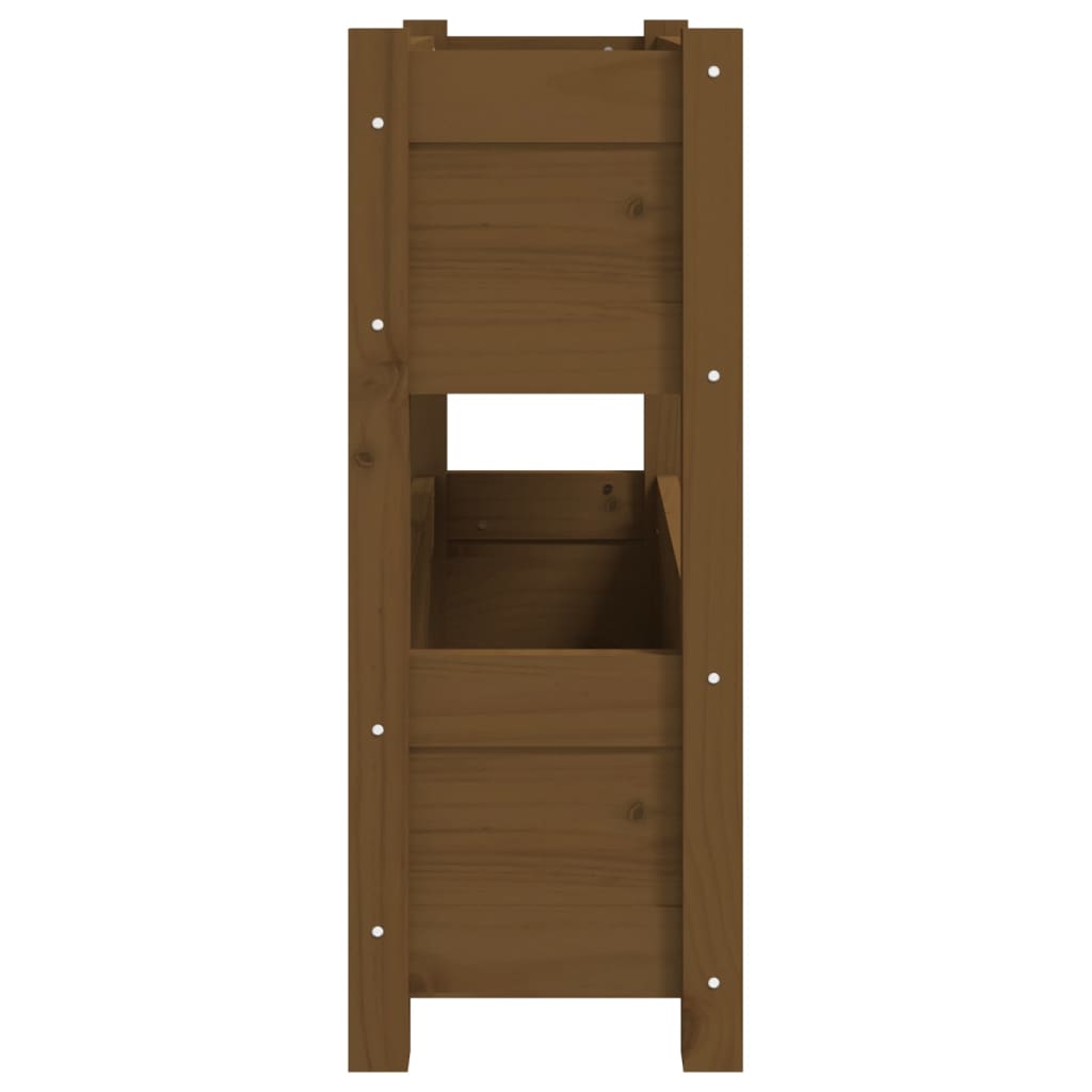 Plantenbak 77X25X66 Cm Massief Grenenhout Honingbruin