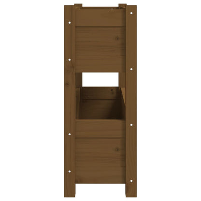 Plantenbak 77X25X66 Cm Massief Grenenhout Honingbruin