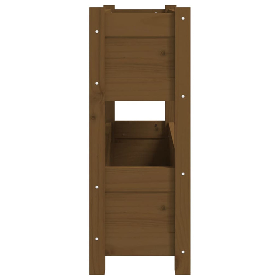 Plantenbak 77X25X66 Cm Massief Grenenhout Honingbruin