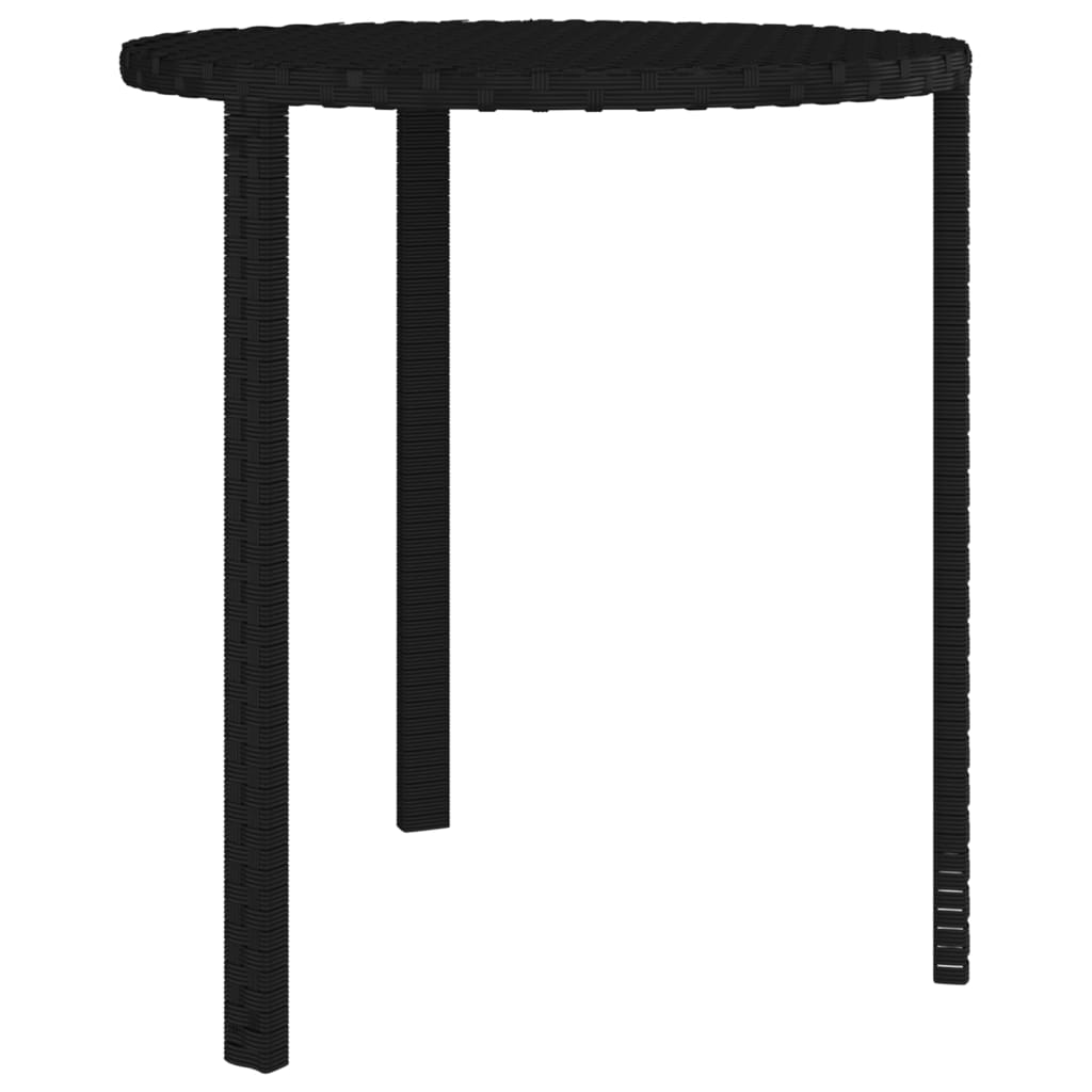 Bijzettafels Poly Rattan Zwart