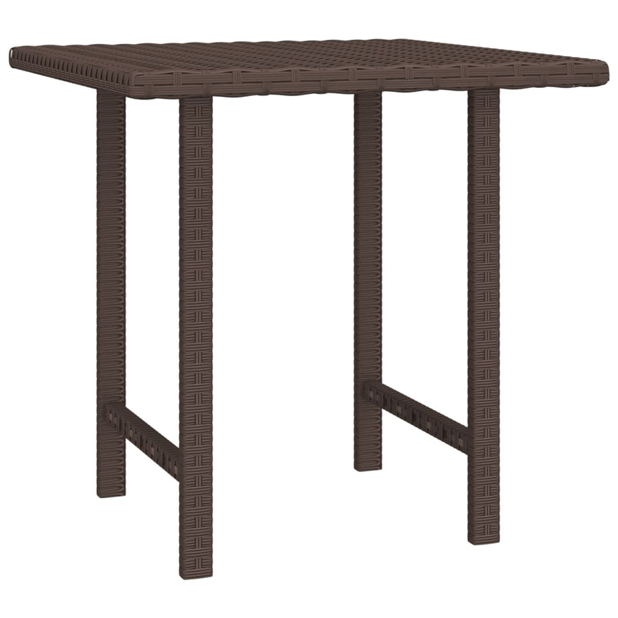 Bijzettafels 3 St Poly Rattan Bruin