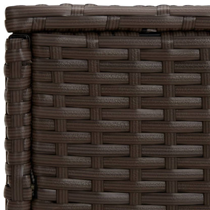 Bijzettafels 3 St Poly Rattan Bruin