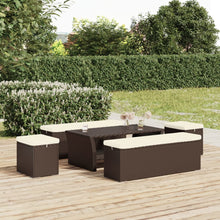 Hockers Met Kussens 40X30X40 Cm Poly Rattan 2