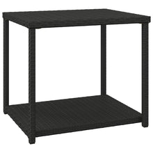 Bijzettafel 55X45X49 Cm Poly Rattan Zwart