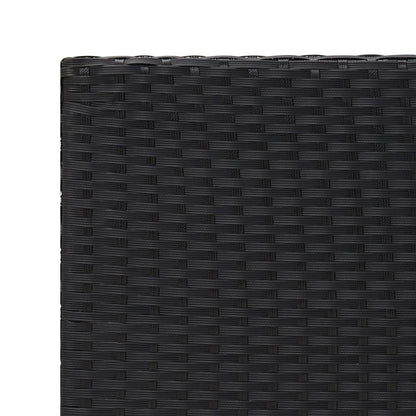 Bijzettafel 55X45X49 Cm Poly Rattan Zwart