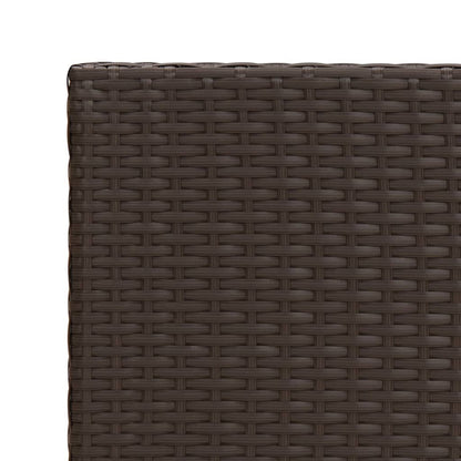 Bijzettafel 55X45X49 Cm Poly Rattan Bruin