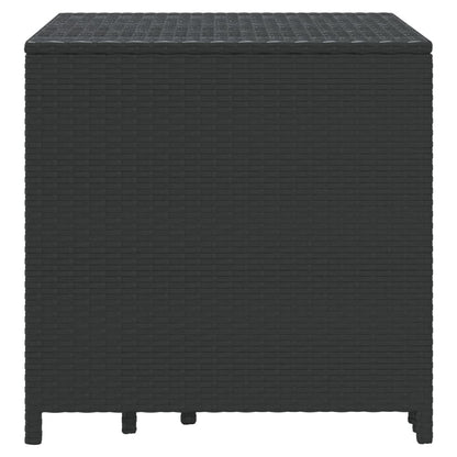 Tafeltjesset Poly Rattan Zwart