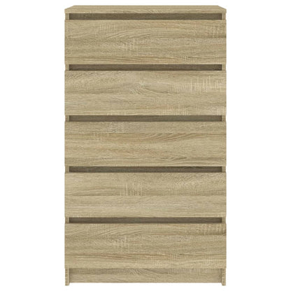 Ladekast 60X36X103 Cm Bewerkt Hout Sonoma Eikenkleurig