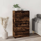 Drawer cabinet 60x36x103 cm engineered wood smoked oak