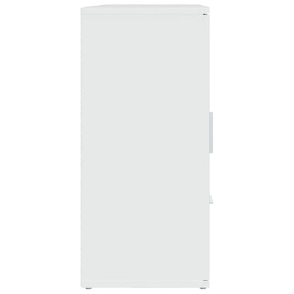Dressoir 91X29,5X65 Cm Bewerkt Hout Wit