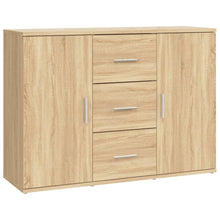Dressoir 91X29,5X65 Cm Bewerkt Hout Sonoma Eikenkleurig