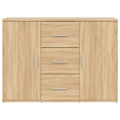 Dressoir 91X29,5X65 Cm Bewerkt Hout Sonoma Eikenkleurig