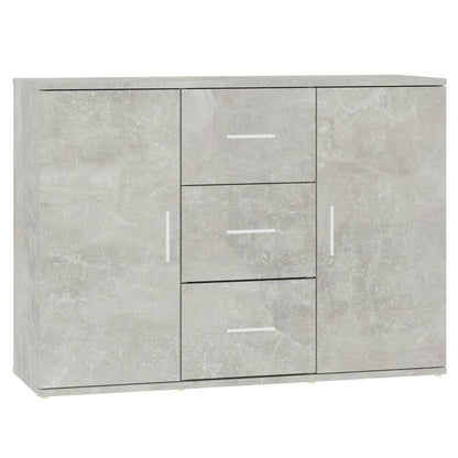 Dressoir 91X29,5X65 Cm Bewerkt Hout Betongrijs