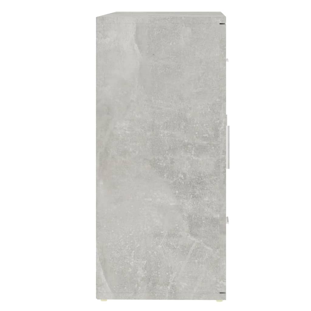 Dressoir 91X29,5X65 Cm Bewerkt Hout Betongrijs