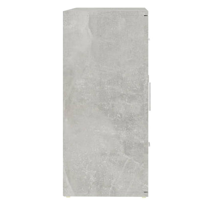Dressoir 91X29,5X65 Cm Bewerkt Hout Betongrijs