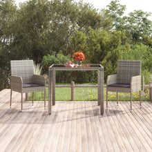 Tuinstoelen Met Kussens Poly Rattan 2 Grijs