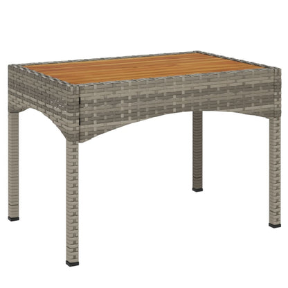 -Delige Loungeset Met Kussens Poly Rattan Grijs