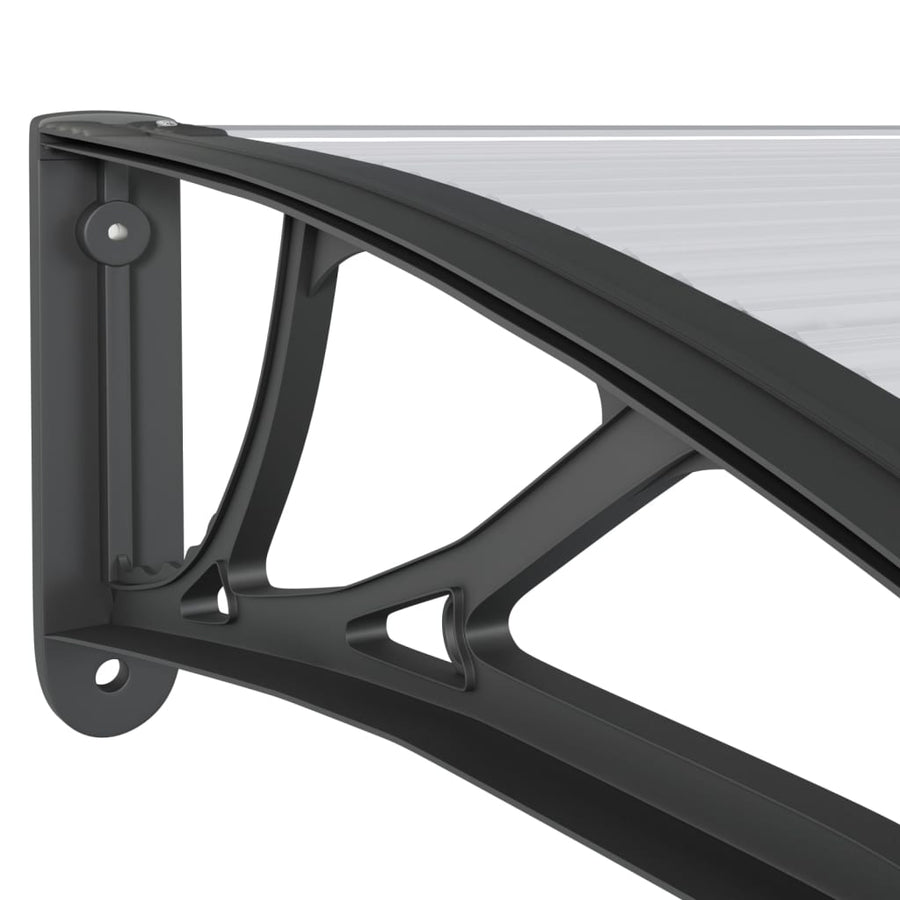 Deurluifel 300X100 Cm Polycarbonaat Zwart