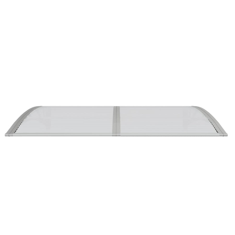 Deurluifel Polycarbonaat 150 x 100 cm Grijs en wit