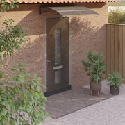 Door canopy 150x100 cm polycarbonate black
