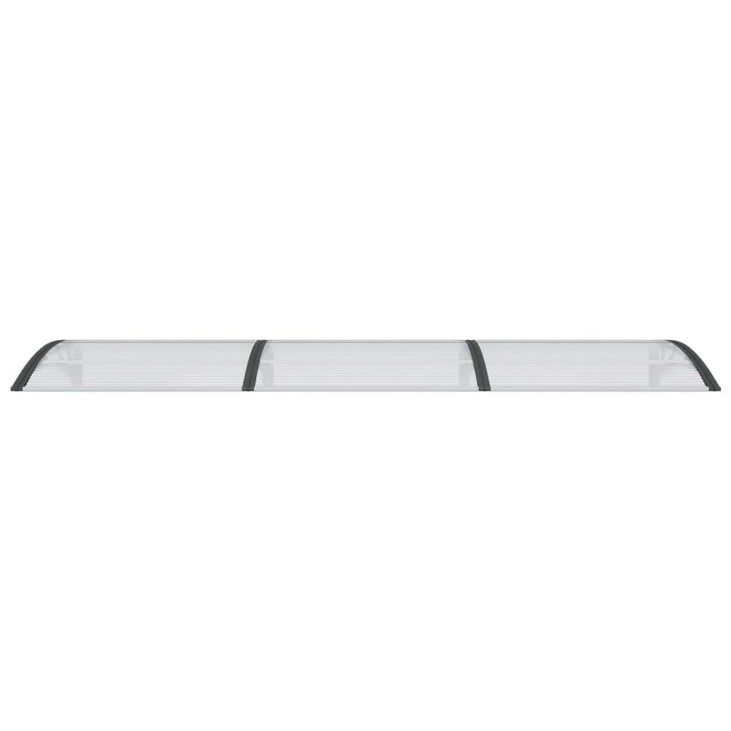 Deurluifel 300X80 Cm Polycarbonaat Zwart En Transparant