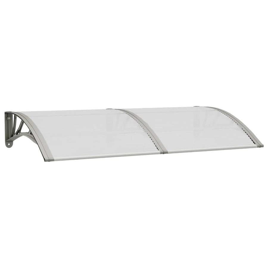 Deurluifel 150x80 cm polycarbonaat grijs 150 x 80 cm Grijs en transparant