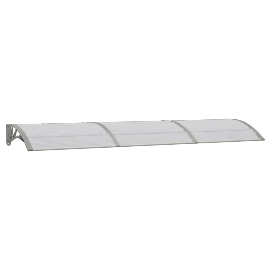 Deurluifel Polycarbonaat 300 x 80 cm Grijs en transparant